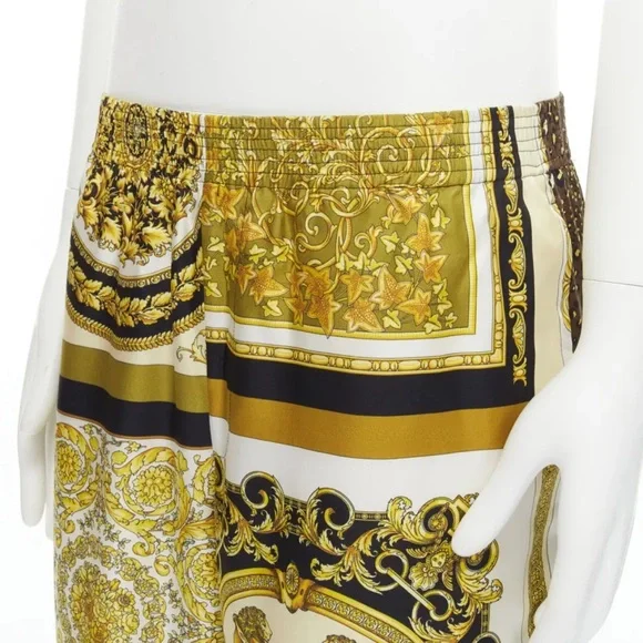 Versace Barocco Silk Pants